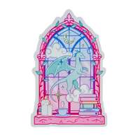 Library Window Pixie Dust Glitter Sticker | Small