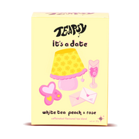 It's a date - white tea, peach + rose tea