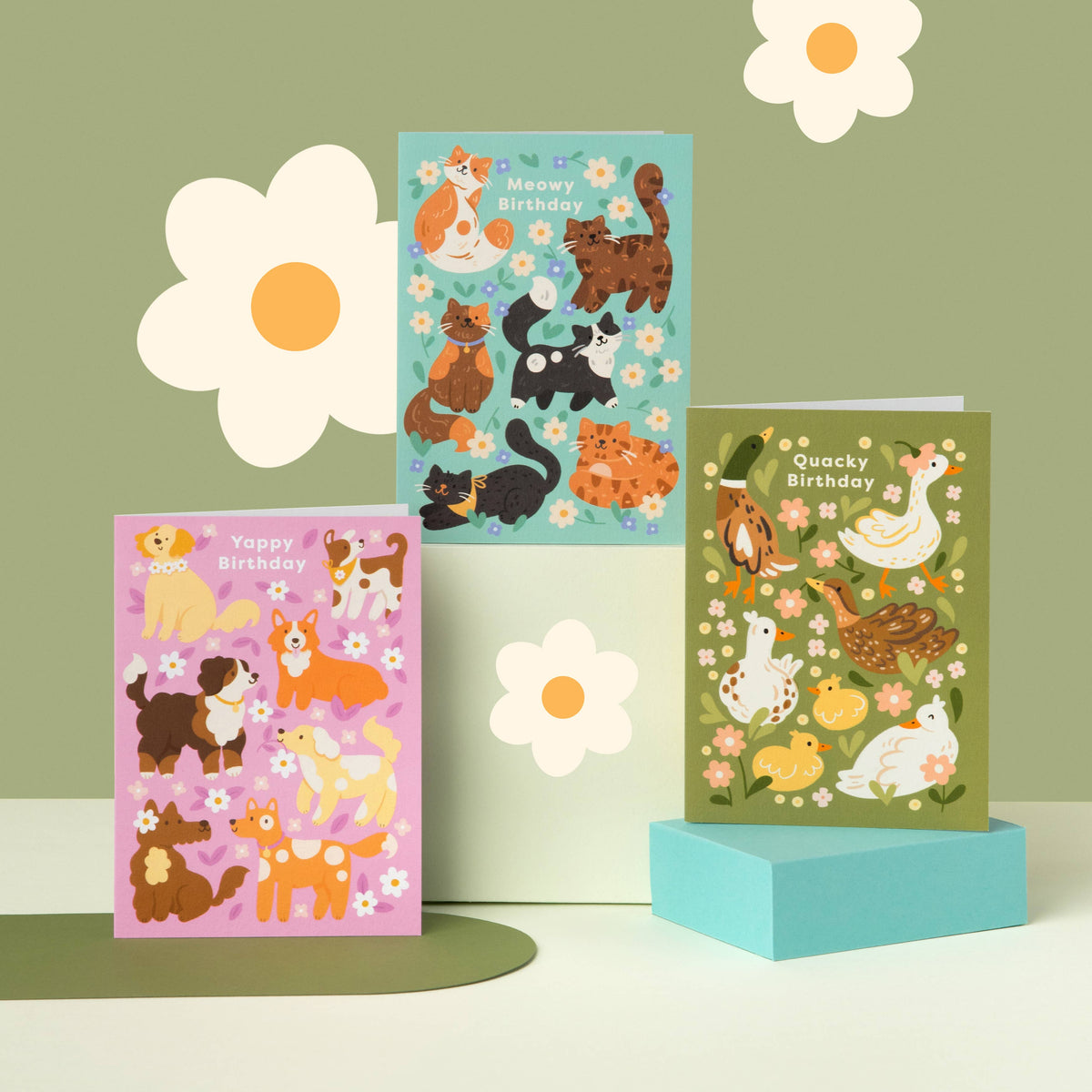 Cat-themed Birthday Card, Perfect Card for Cat Lovers