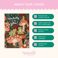 Frog Valentine's Day Card, "Toad-ally In To You" Pun Card