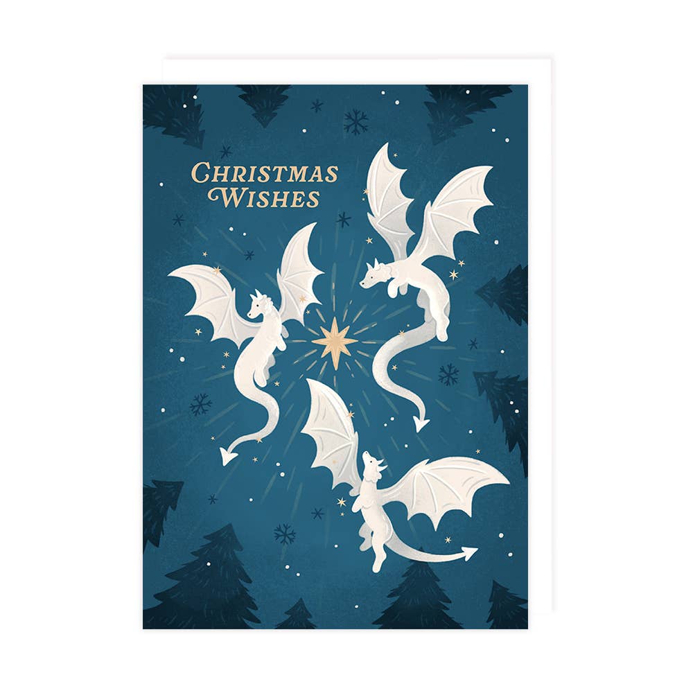 Snow Dragons Christmas Card