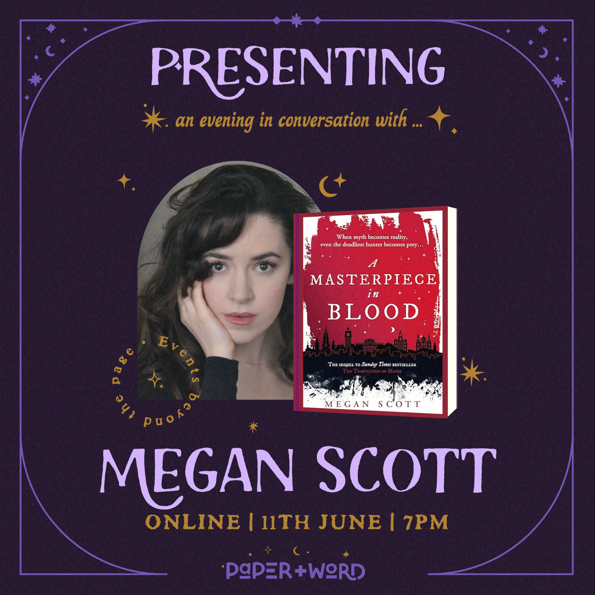 Megan Scott - A Masterpiece in Blood online event