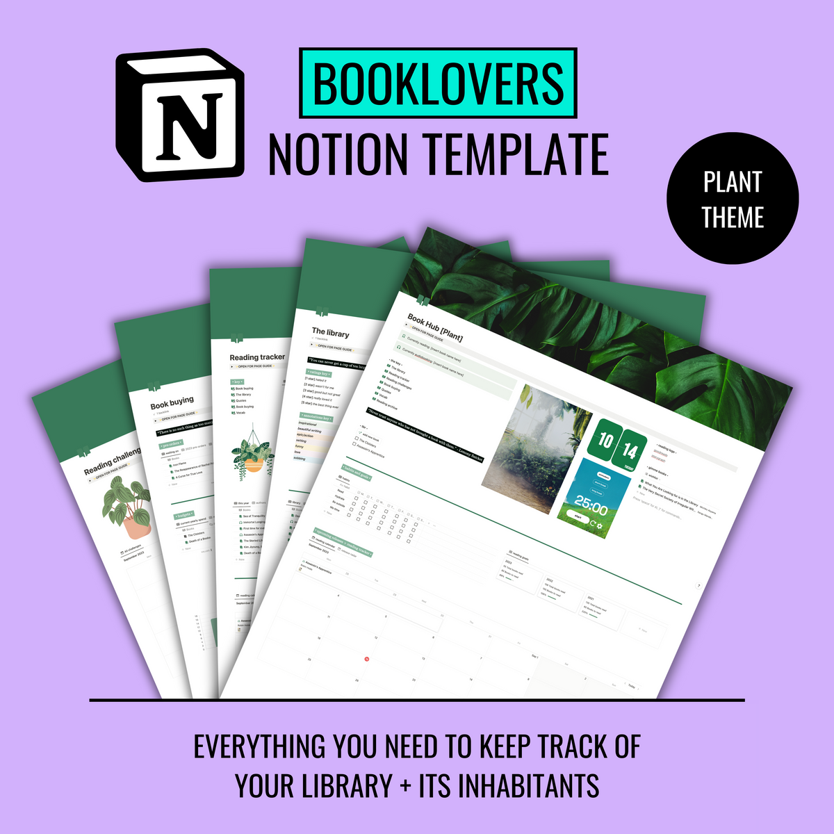 Complete library hub Notion template