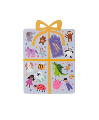 Wrapped in Wonder Toy Themed Kids Birthday Card with Foil