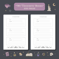 Whimsy Witch Reading Journal – 50 Book Review Notebook