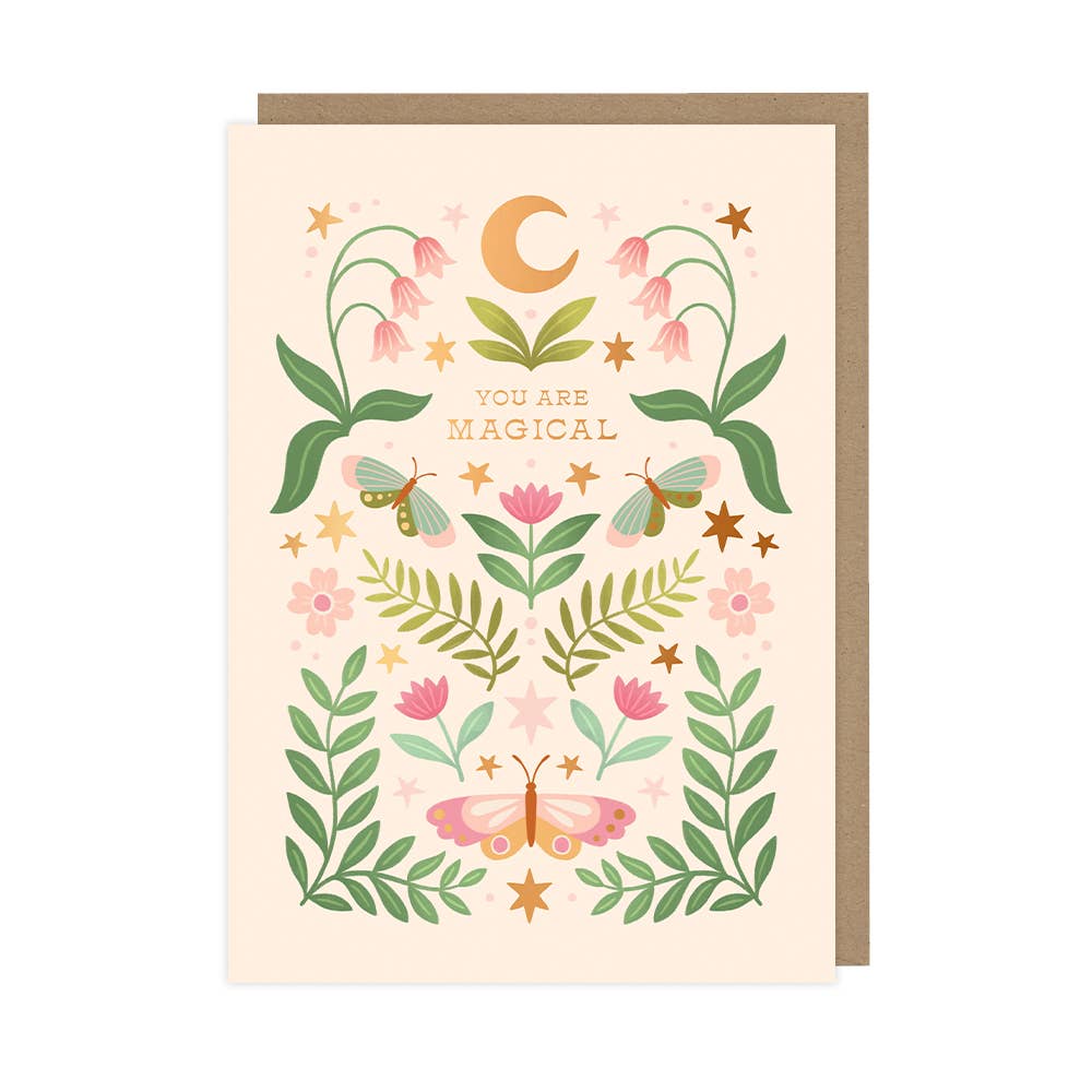 You Are Magical Birthday Card, Luxury Foiled Card