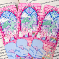 B GRADE | Library Window Holographic Foiled Bookmark – Limited Edition - Fantasy Bookish Bookmark
