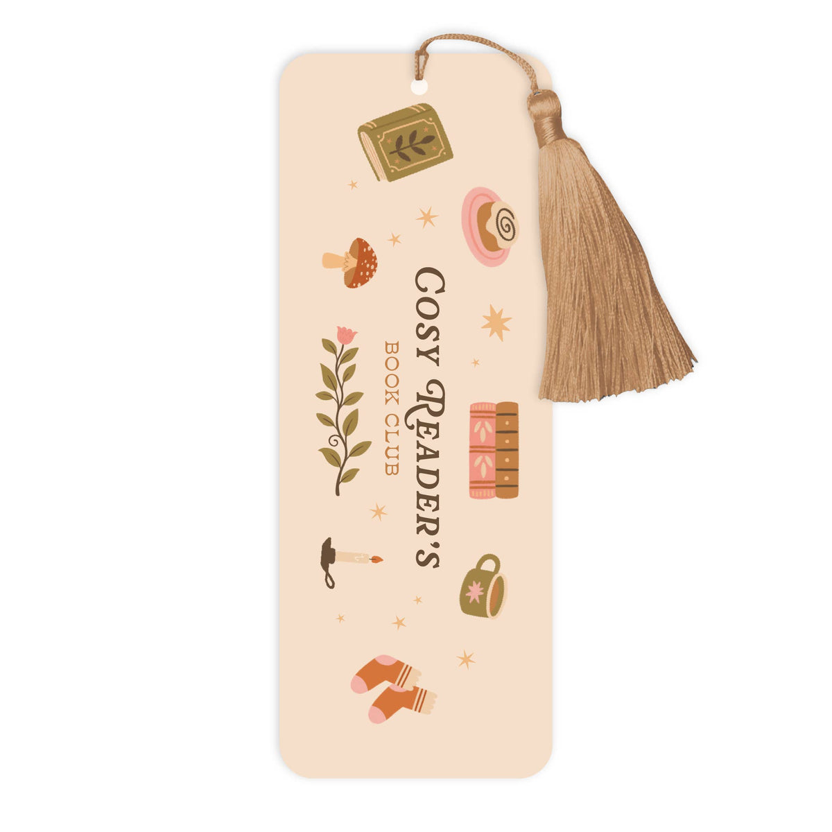 Cosy Reader's Book Club Bookmark with Tassel – Bookish Gift