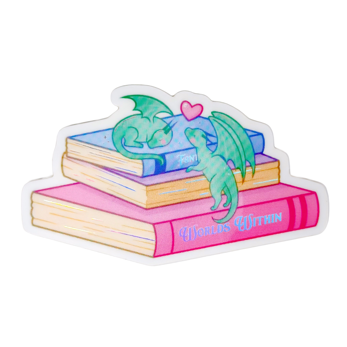 Sleepy Dragons Holographic Vinyl Sticker