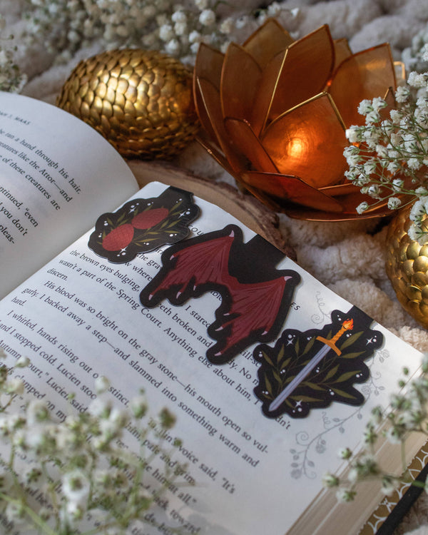 Dragons Magnetic Bookmarks set