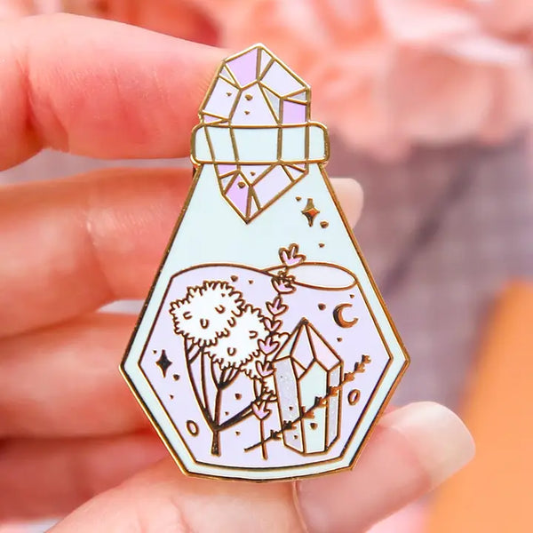 Calm potion enamel pin