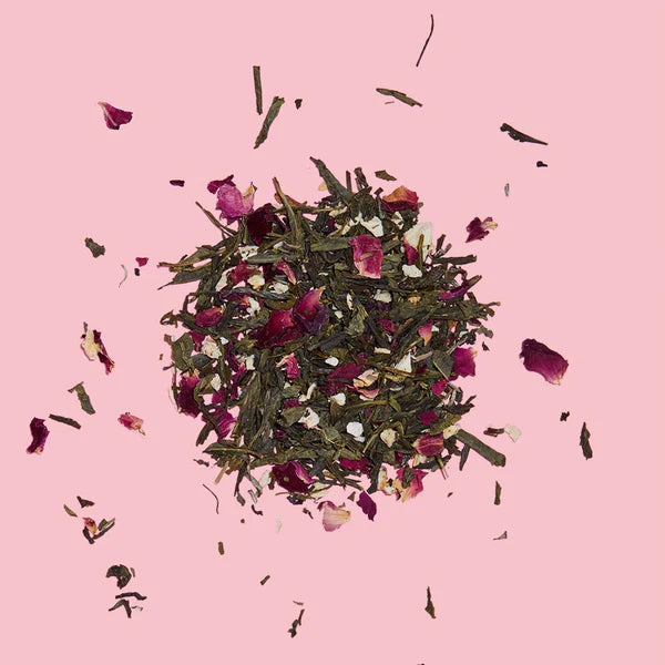 It's a date - white tea, peach + rose tea