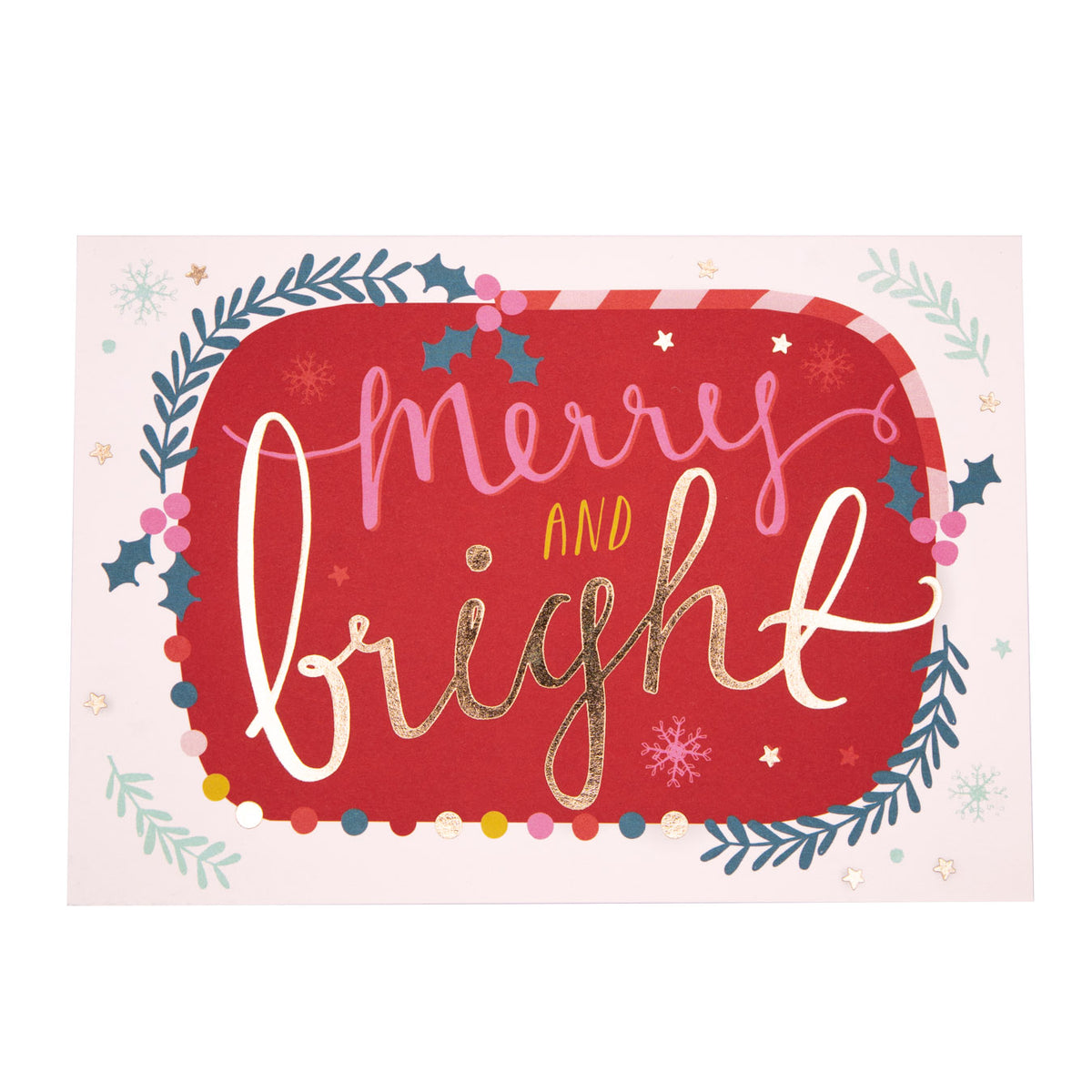 Merry and Bright Christmas card