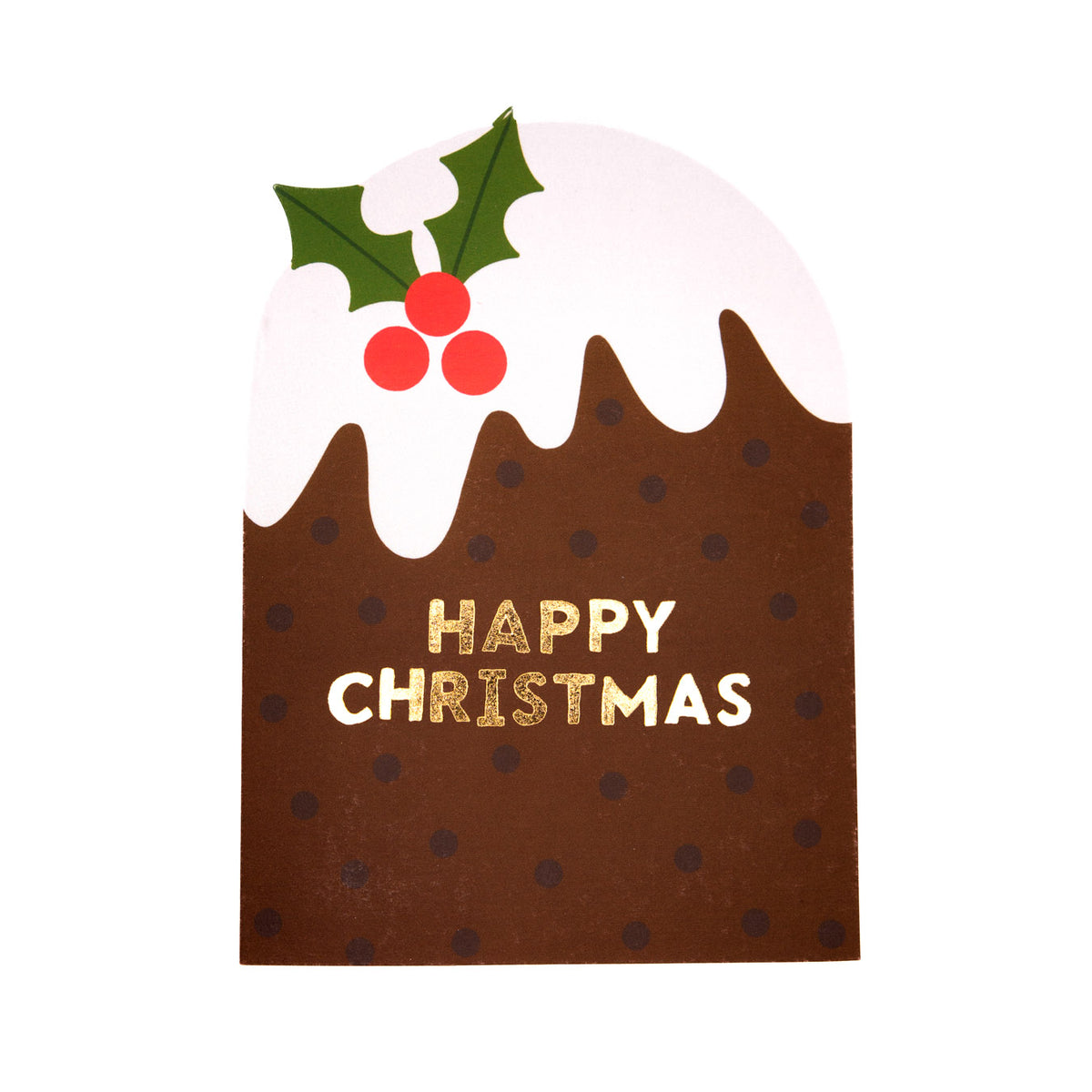 Happy Christmas pudding card