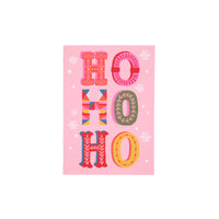 Ho Ho Ho mini Christmas card