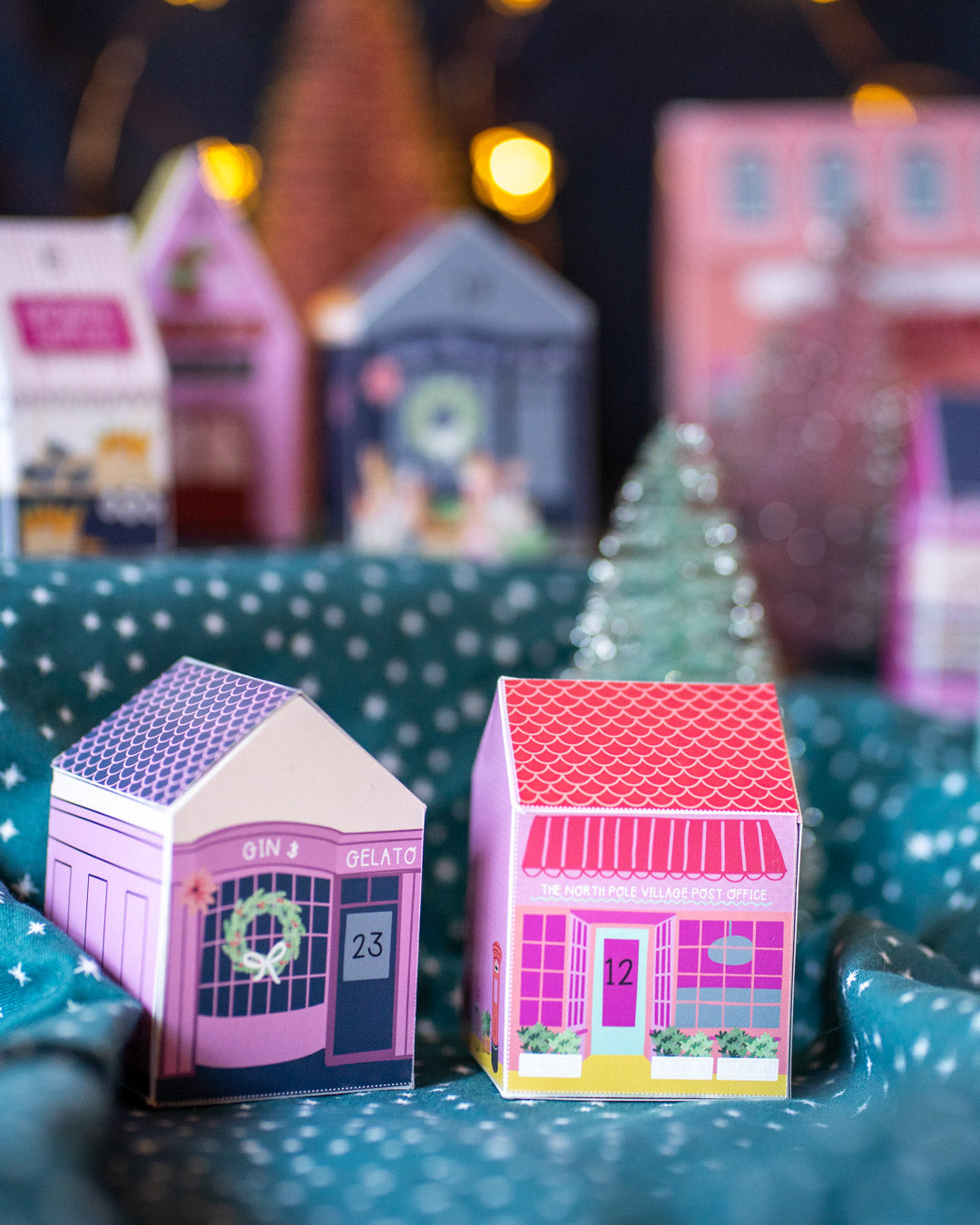 Merry and Bright village advent calendar