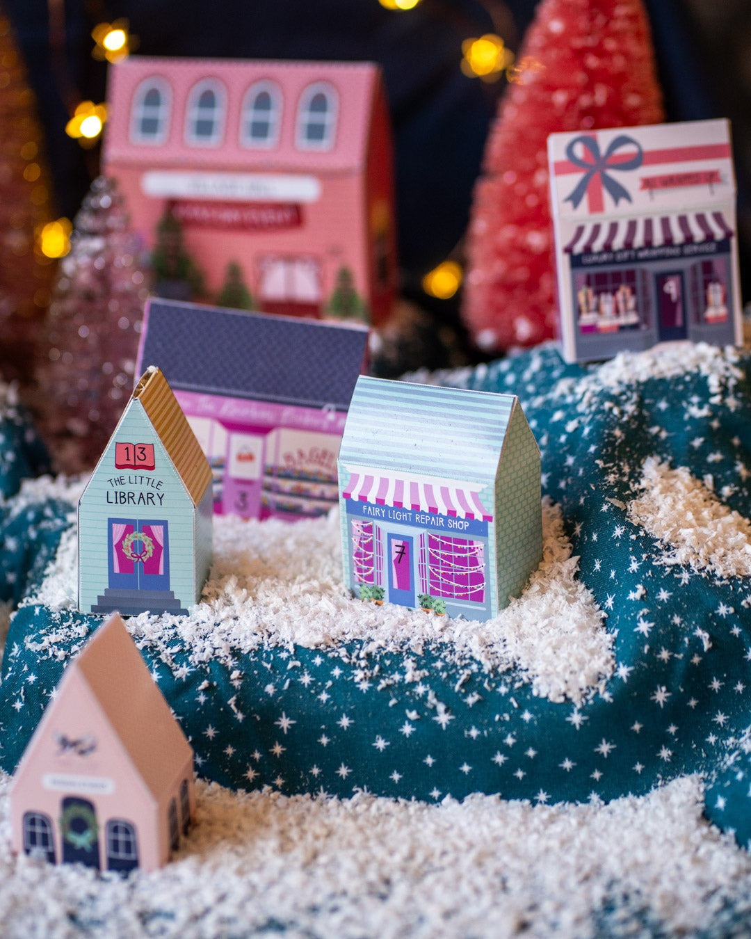 Merry and Bright village advent calendar