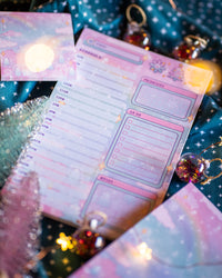 Whimsical Wonderland hourly schedule planner pad