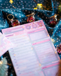 Whimsical Wonderland hourly schedule planner pad