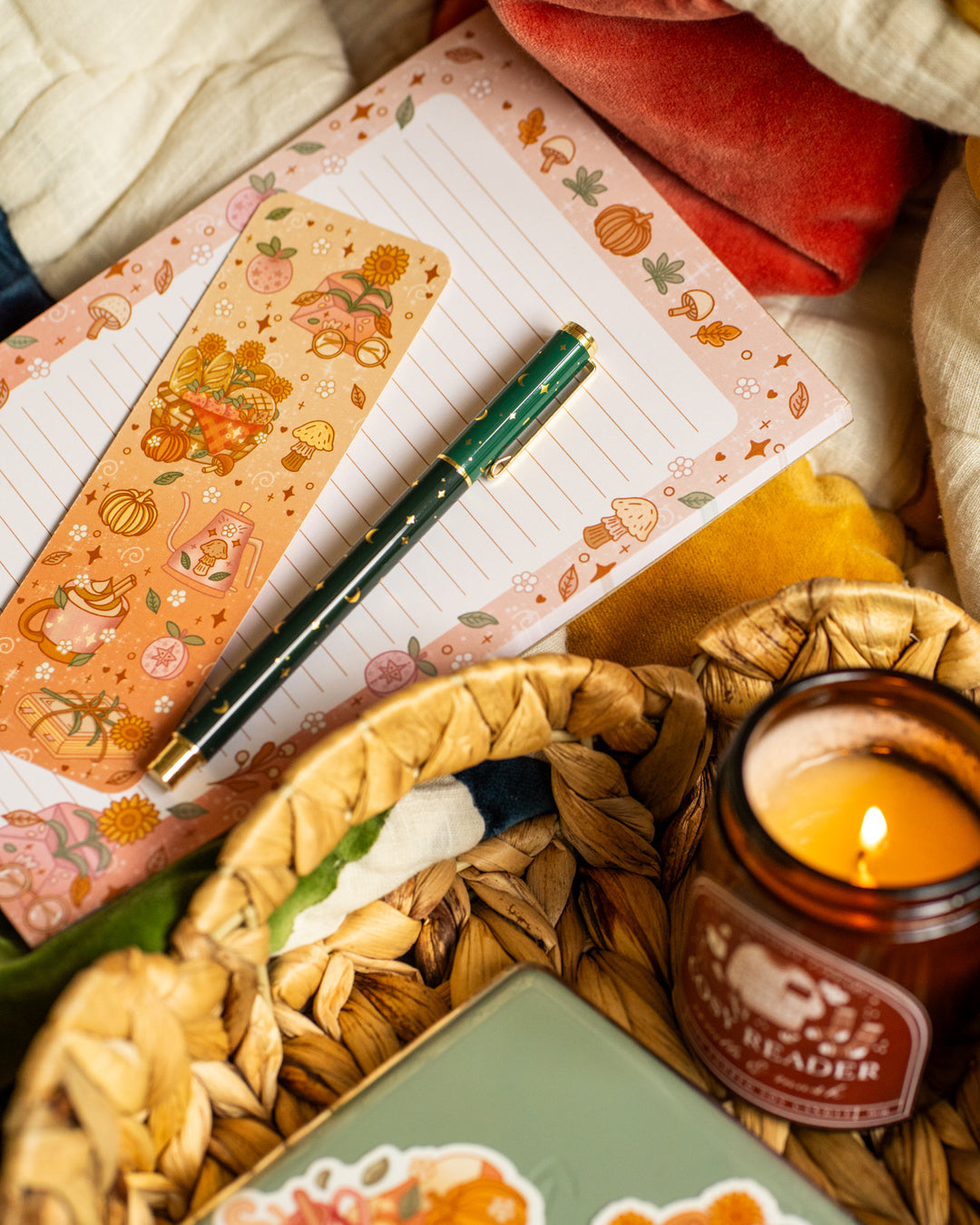 Cosy cottage bookmark