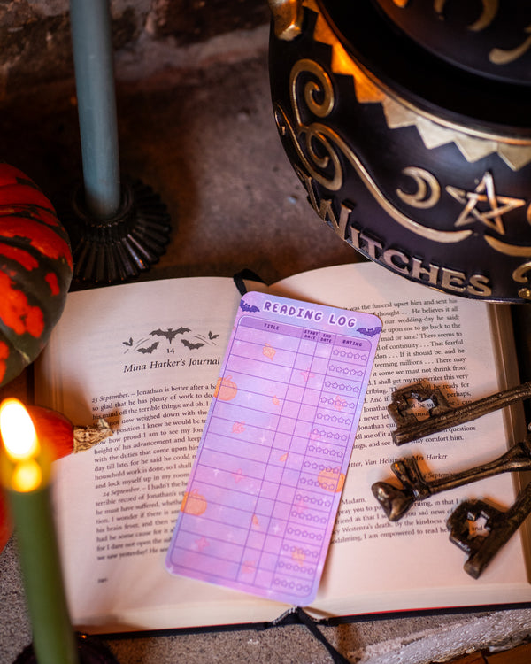 Boo bash reading log bookmark