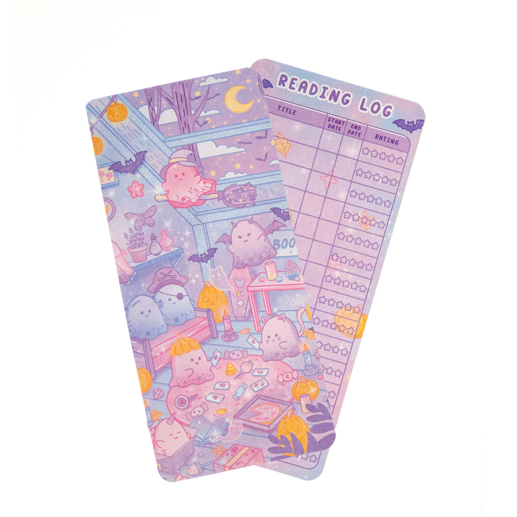 Boo bash reading log bookmark – Paper and Word