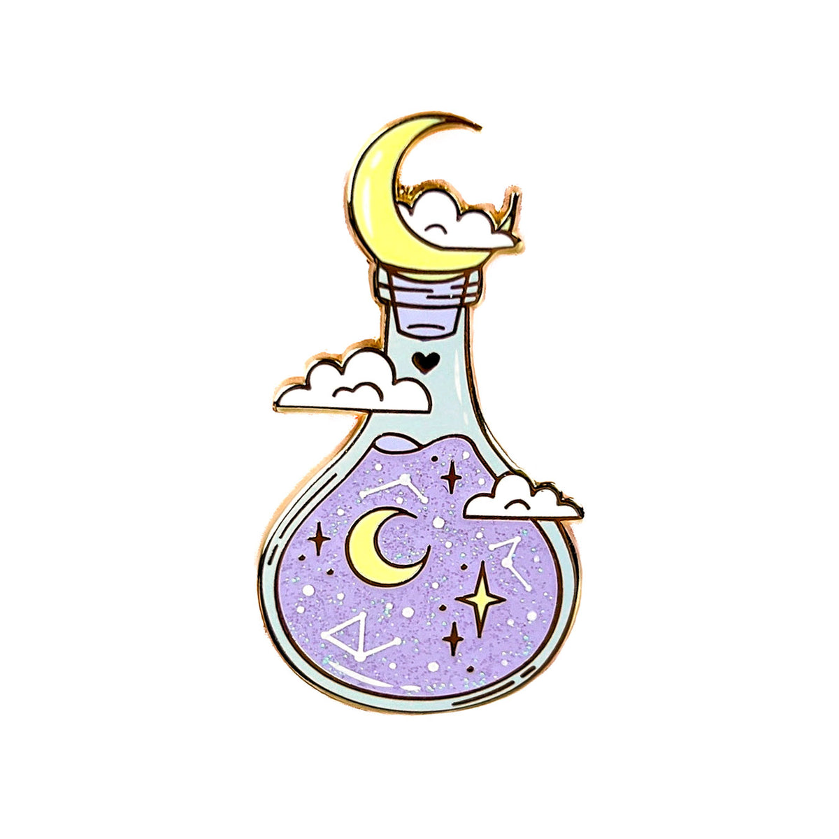 Bottled dream constellation enamel pin