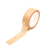 Autumn leaves gold foil washi tape