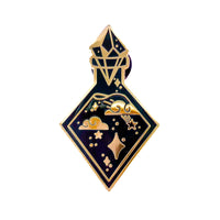 Black star potion enamel pin