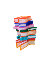 Book stack hair claw - autumn