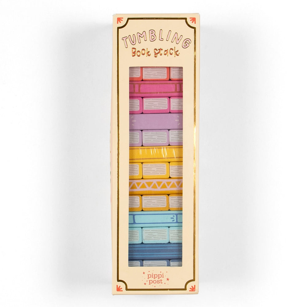 Tumbling book stack game – Paper and Word