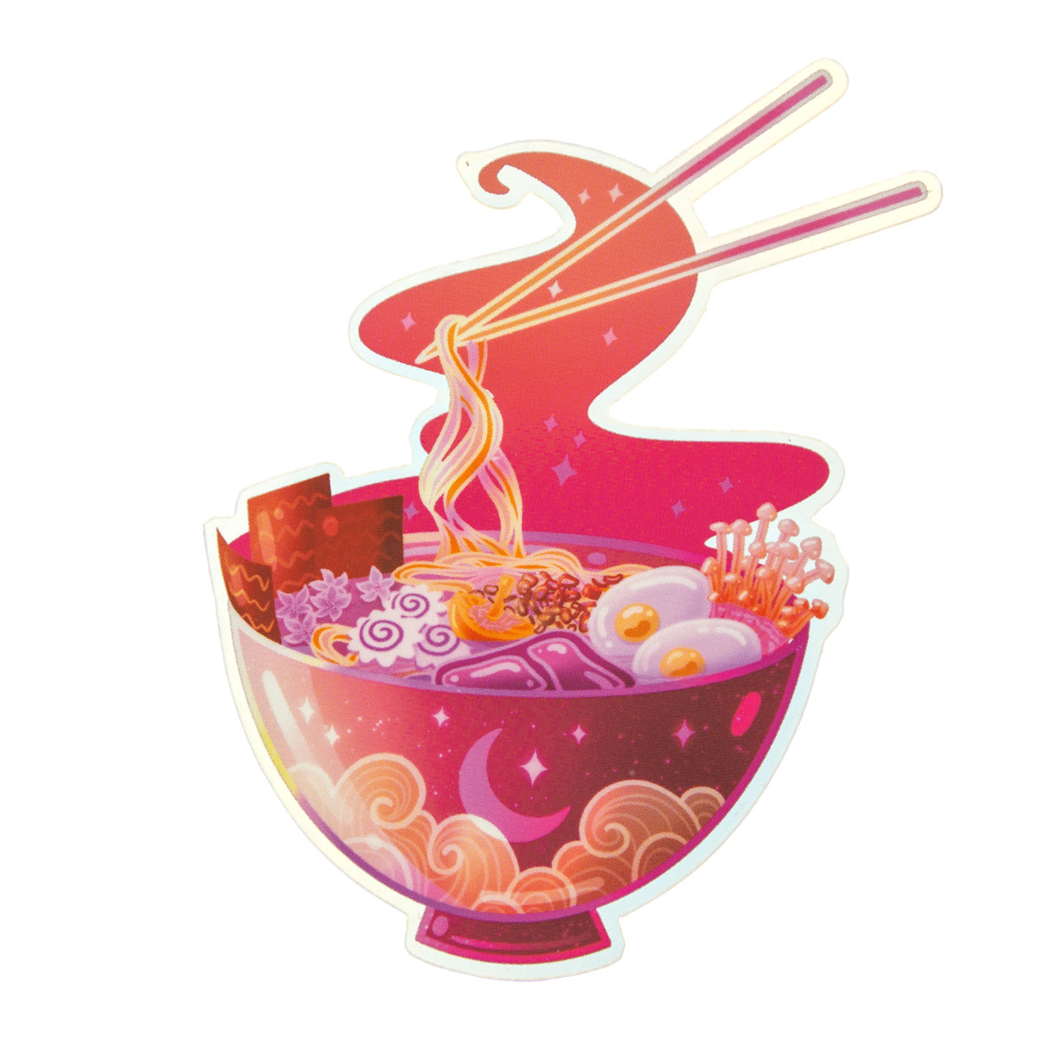 Enchanting Ramen Sticker - Pink