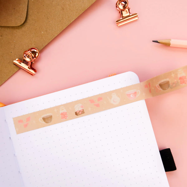 Rose tea washi tape