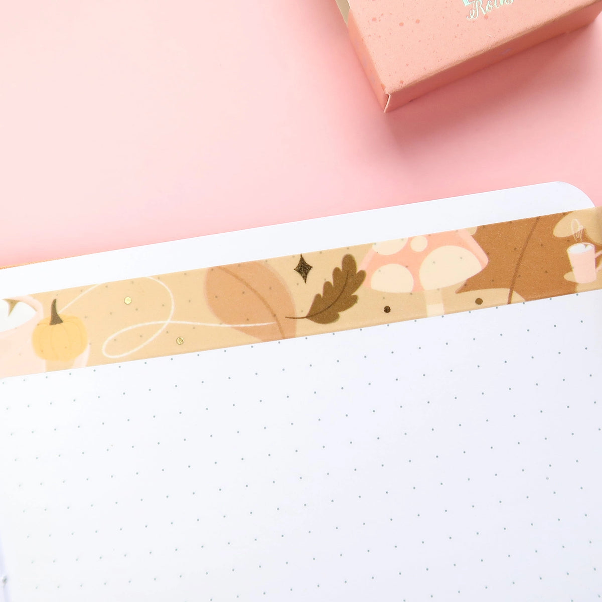 Autumn woodland gold foil washi tape