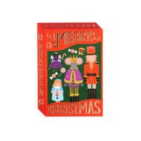 Festive nutcracker mice Christmas card