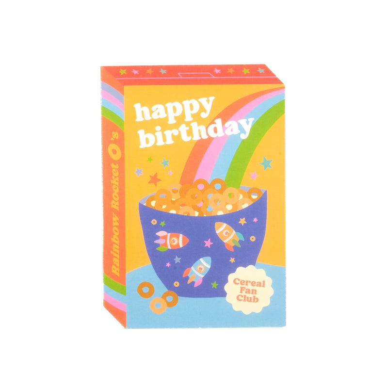 Cereal box happy birthday card