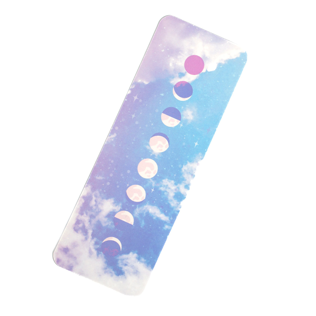 Pastel moon phase bookmark