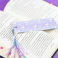 Moons and constellations tassel bookmark