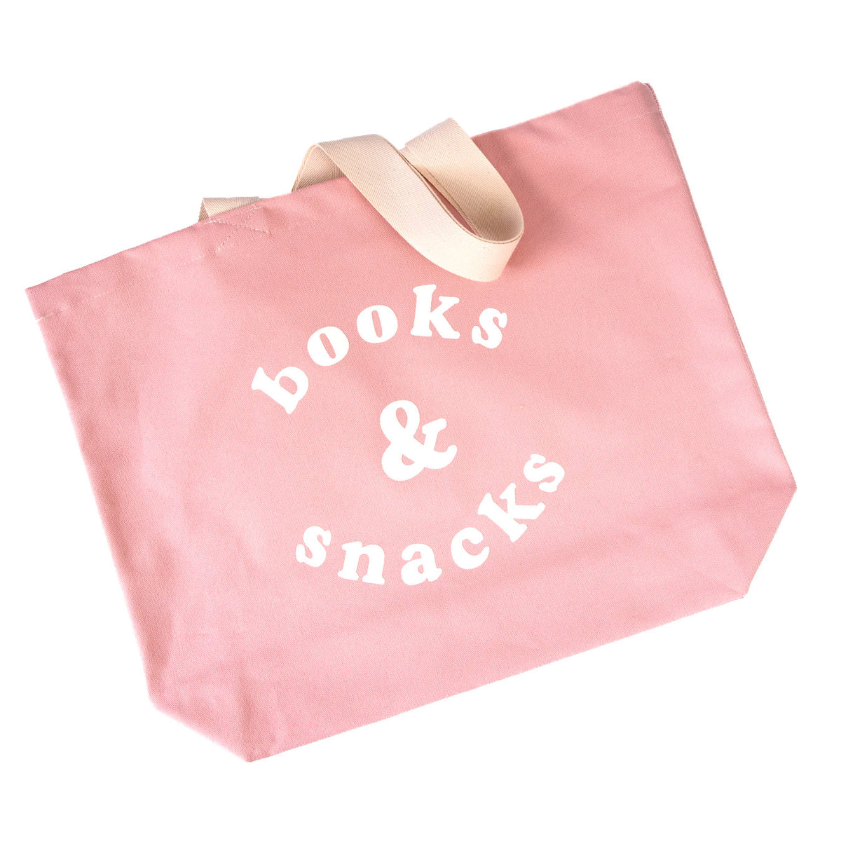 Books and snacks bag - pink