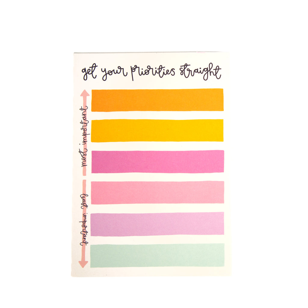 Priority list notepad – Paper and Word