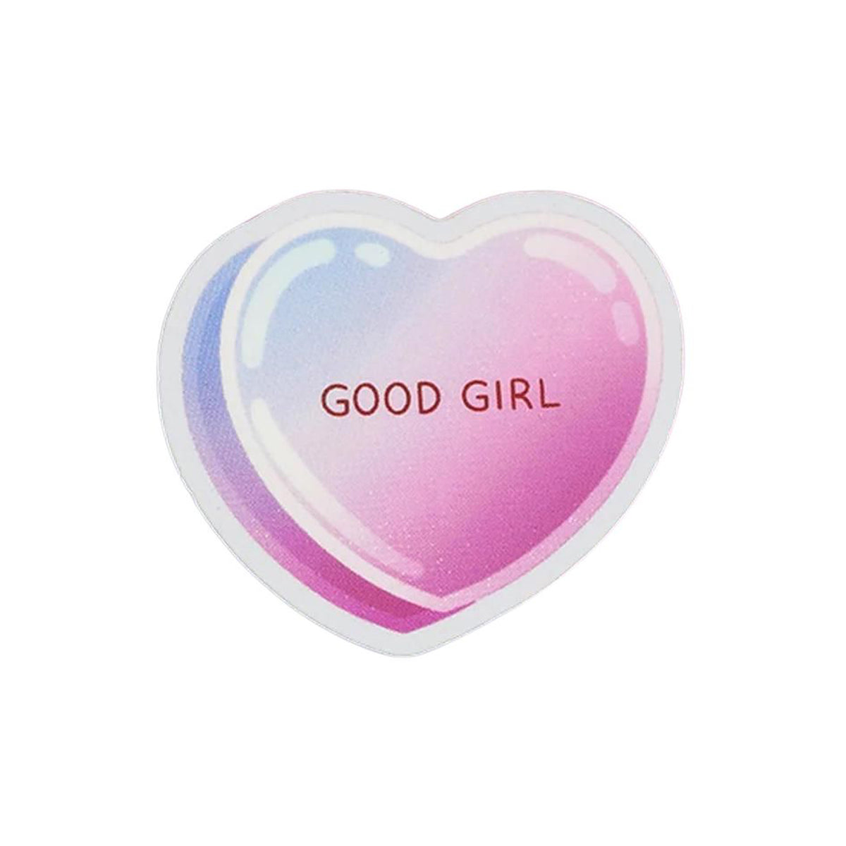 Good girl candy heart sticker