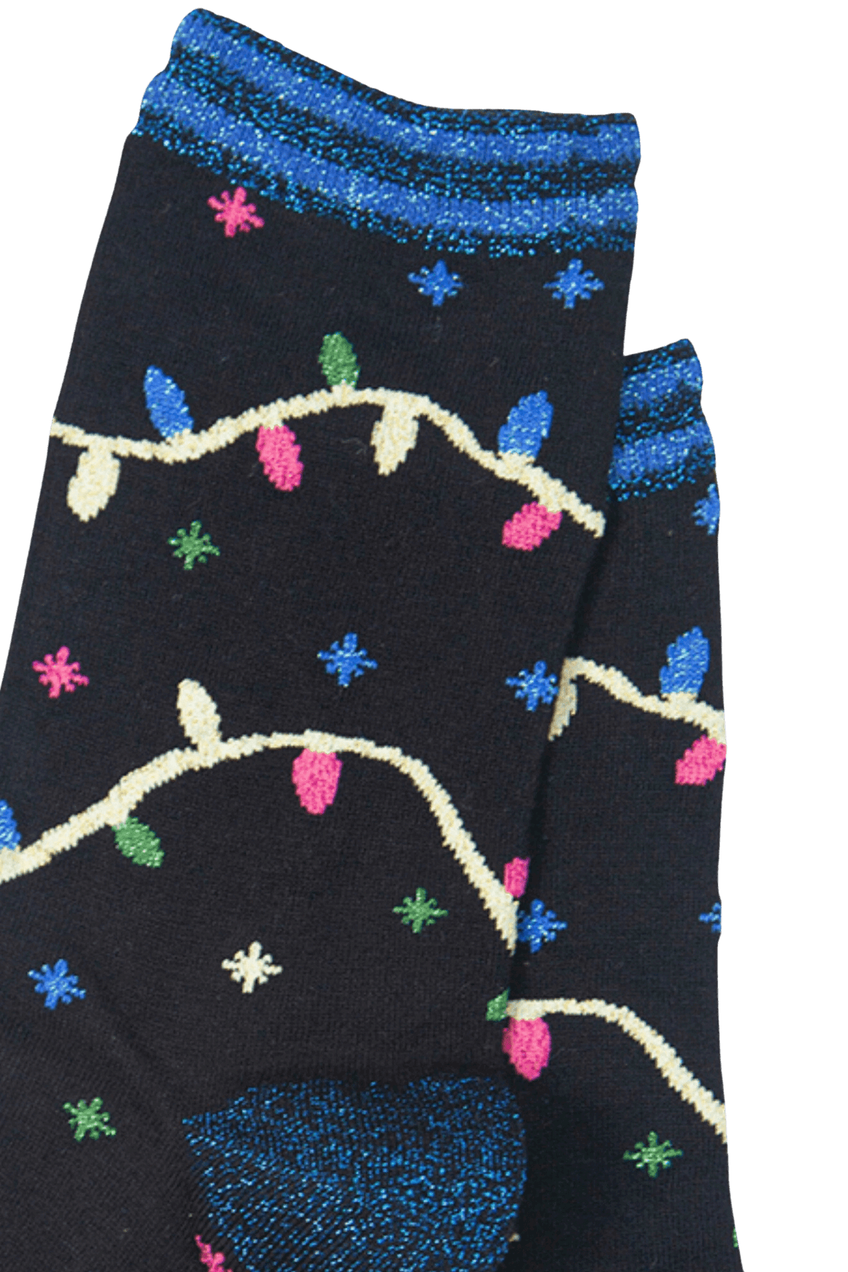 Party lights glitter bamboo socks