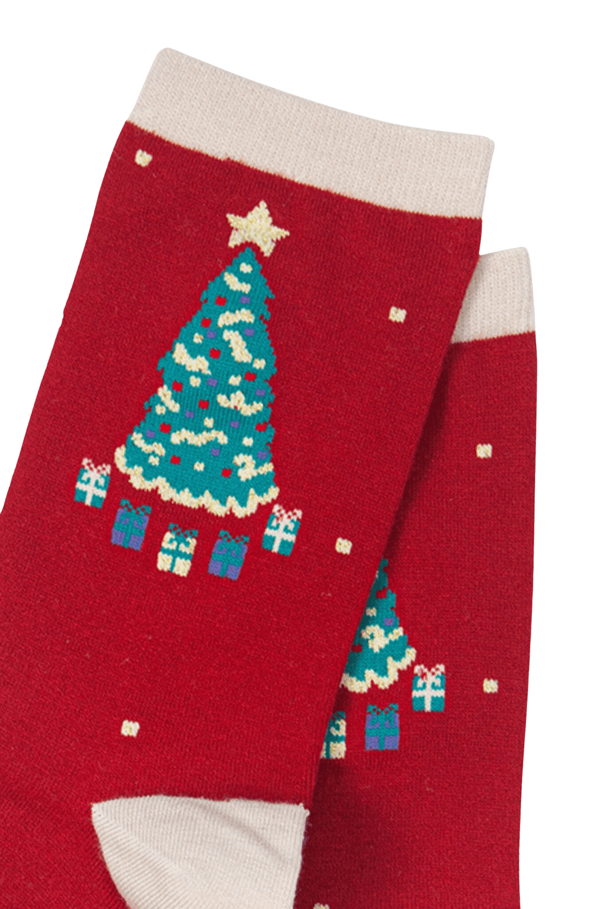 Christmas tree bamboo socks