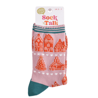 Gingerbread house bamboo socks