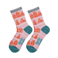 Gingerbread house bamboo socks