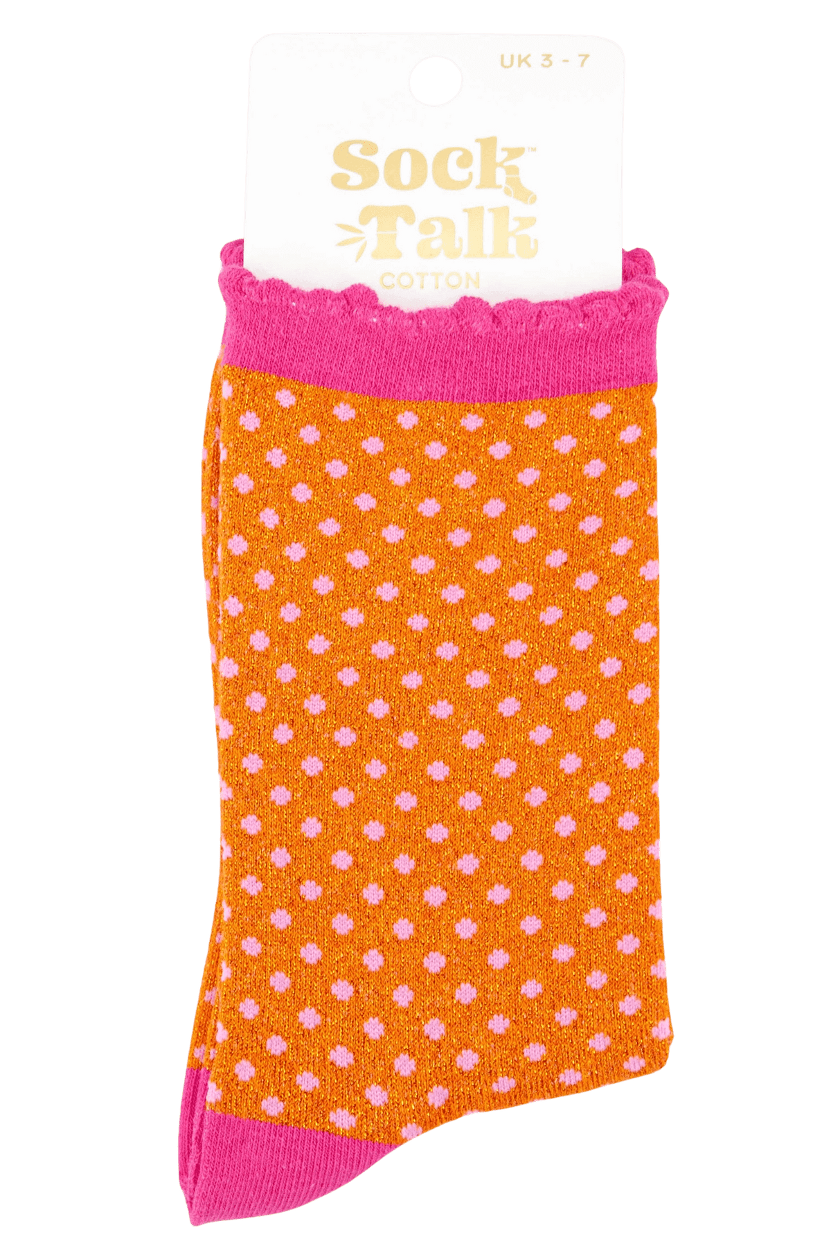 Polka dot glitter bamboo socks