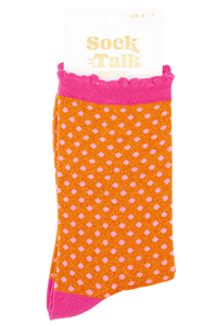 Polka dot glitter bamboo socks