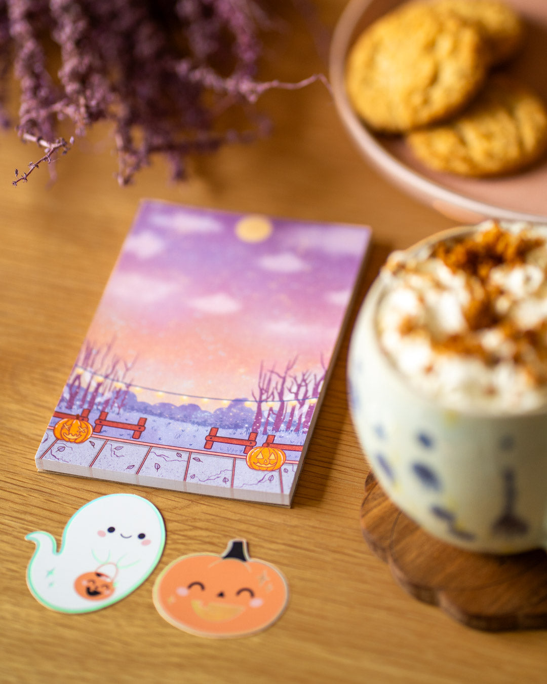 Cute pumpkin holographic sticker