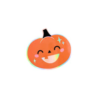 Cute pumpkin holographic sticker