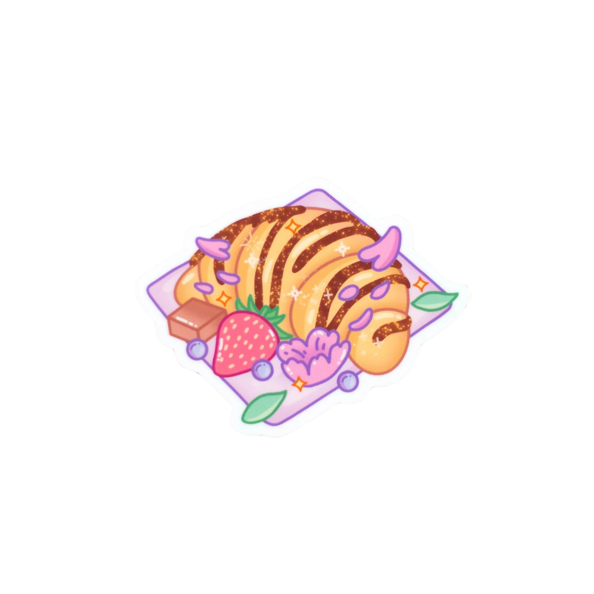 Chocolate croissant sticker